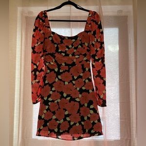 Reiss Andi Floral A Line Dress